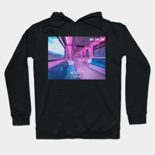 Aesthetic Alone Japanese Text VHS Vaporwave Hoodie